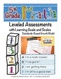 5th Grade Math Leveled Assessment for Differentiation Prof