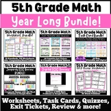 5th Grade Math Word Problems MEGA BUNDLE! Year Long Resour