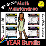 5th Grade Math Maintenance Full Year | 5th Grade Math Spir
