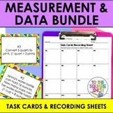 5th Grade Math Measurement and Data Task Card Bundle