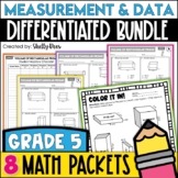 5th Grade Math Measurement and Data Worksheets Bundle