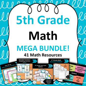 Preview of 5th Grade Math Mega BUNDLE