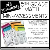 5th Grade Math Mini-Assessments | All Standards | Distance