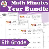 5th Grade Math Minutes | Full Year Bundle