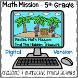 5th Grade Math Mission-Digital Escape Room-Pirates Decimal