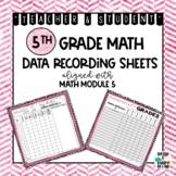 5th Grade Math Module 5 Student Data Tracking Sheets Teach