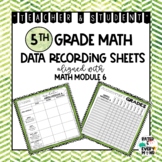 5th Grade Math Module 6 Student Data Tracking Sheets Teach