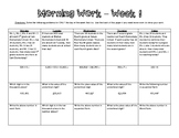 5th Grade Math Morning Work - Week 1