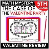 5th Grade Math Mystery | Valentine's Day Math Review Worksheets