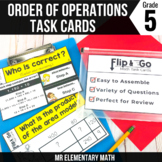 Order of Operations Task Cards - 5th Grade Math Centers