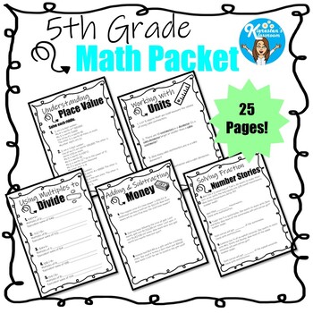 5th grade math homework packet