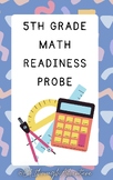 5th Grade Math Probe- Must have for Homeschool and Special