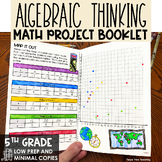 5th Grade Math Project Booklet Algebraic Thinking Math Rev