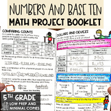 5th Grade Math Project Booklet Place Value Base Ten Math R