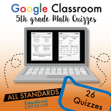 5th Grade Math Quizzes ⭐ Digital, Virtual, Google, Distanc