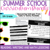 5th Grade Math, Reading, and Writing Summer School Curricu