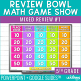 5th Grade Math Spiral Review #1 Game Show | End of Year Te