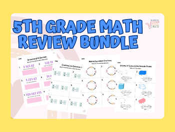 Preview of 5th Grade Math Review