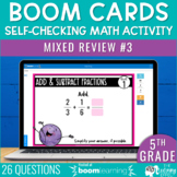5th Grade Math Spiral Review #3 Boom Cards | End of Year T