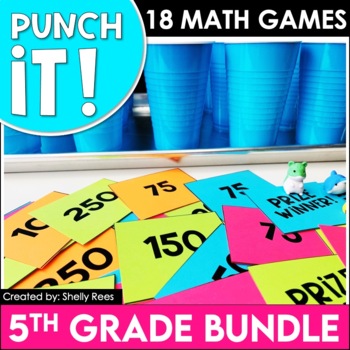 Preview of 5th Grade Math Review Activities  | Math Centers and Games