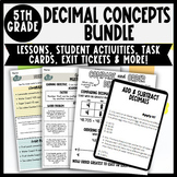 5th Grade Decimals Concepts Review: Lessons, Activities, T