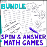 5th Grade Math Review - Differentiated Math Games - Bundle