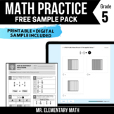 5th Grade Math Review Free Pack - Printable and Digital Ma
