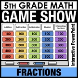 5th Grade Math Review Game Show PowerPoint - Operations wi