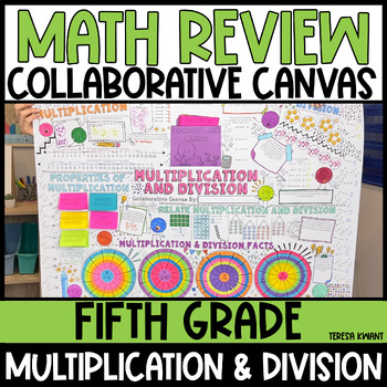 Preview of 5th Grade Math Review Multiplication & Division Fun Test Prep Activity & Lesson