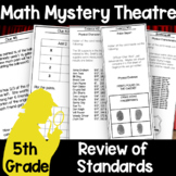 5th Grade Math Review Mystery Theatre Game | 5.G.1-4, 5.OA