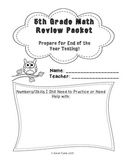 5th Grade Math Review Packet (End of Year Test Prep)