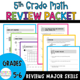 5th  Grade Math Review Packet / End of Year or Summer Work Packet