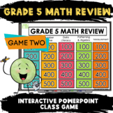 5th Grade Math Review Power Point Game 2