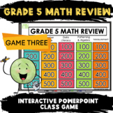 5th Grade Math Review Power Point Game 3