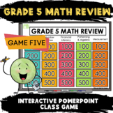 5th Grade Math Review Power Point Game 5