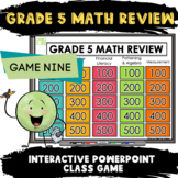 5th Grade Math Review Power Point Game 9