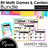 5th Grade Math RtI Intervention Games and Centers