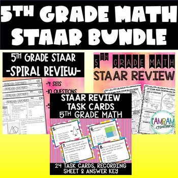 Preview of 5th Grade Math STAAR BUNDLE