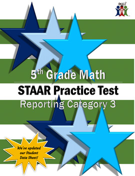 Preview of 5th Grade Math STAAR Practice Test - Reporting Category 3