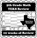 5th Grade Math TEKS Daily Math Review {12 Weeks!}
