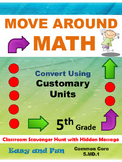 5th Grade Math Scavenger Hunt: Customary Measurement Conve