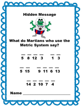 5th Grade Math Scavenger Hunt: Metric Measurement Conversion: 5.MD.1