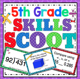 5th Grade Math Skills Scoot Mega Bundle