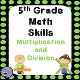 5th Grade Math Skills Student Practice Book - Multiplicati