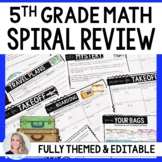 5th Grade Math Review | End of Year Spiral Review | Test Prep