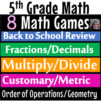 Preview of Day Before State Testing End of Year 5th Grade Math Games