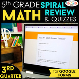 5th Grade Math Spiral Review | Google Classroom Distance L