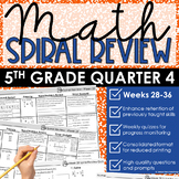 5th Grade Math Spiral Review | Math Test Prep | Math Homew