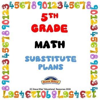 Preview of 5th Grade Math Substitute Plans