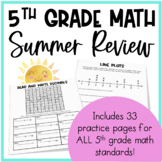 5th Grade Summer Math Packet and Math Test Prep